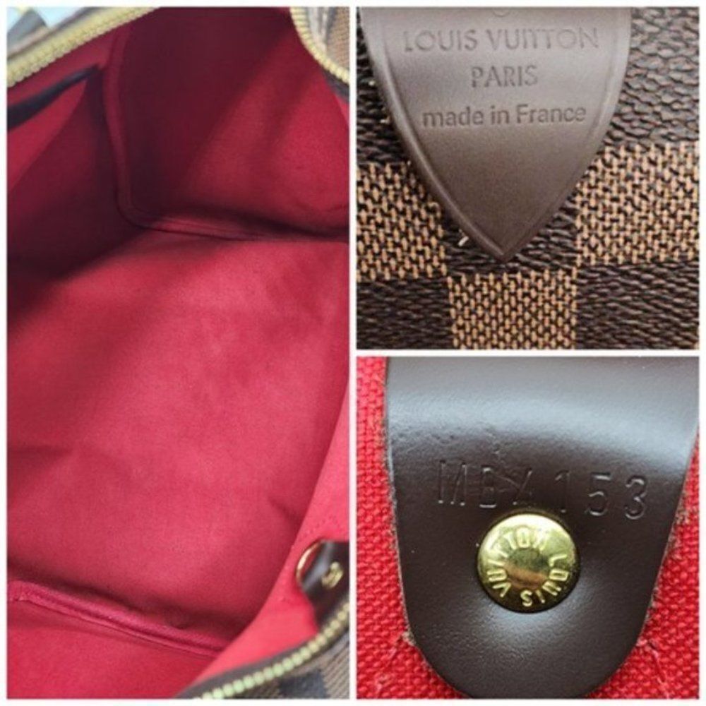 Louis Vuitton Speedy 30 Damier Ebene Canvas Tote in Mint Condition - Picture 5 of 8